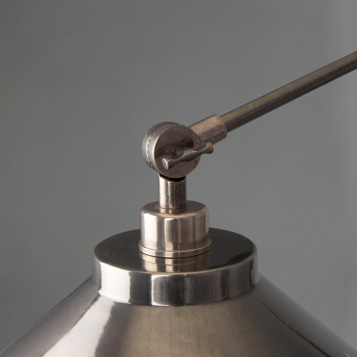 Rio Adjustable Arm Wall Light in Antique Silver