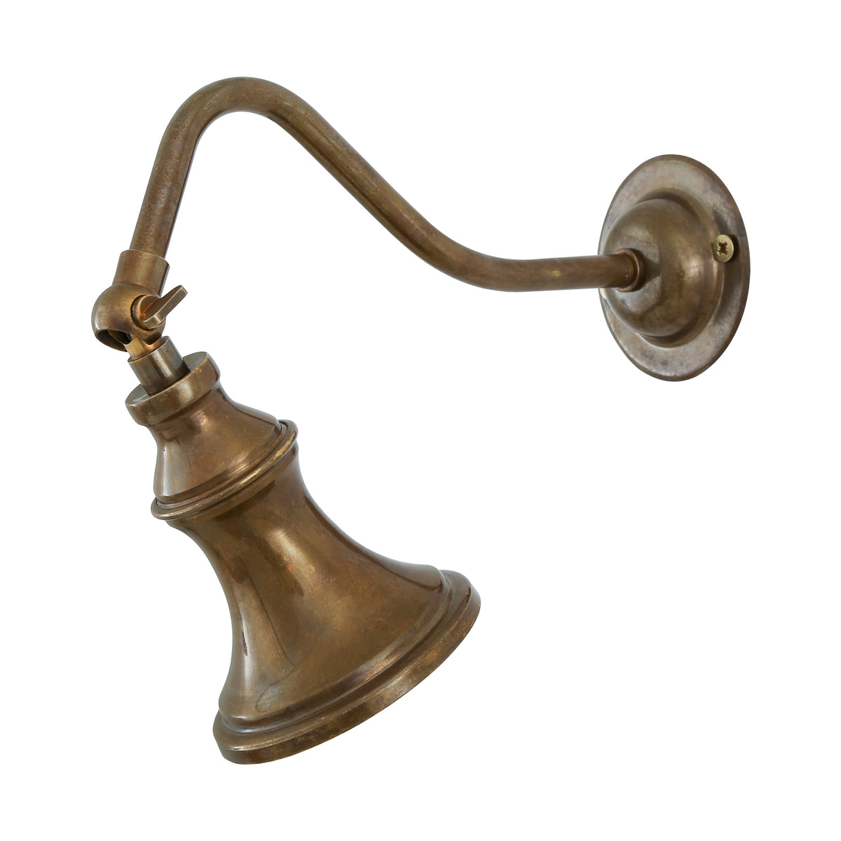 Kent Traditional Solid Brass Adjustable Spotlight in Antique Brass