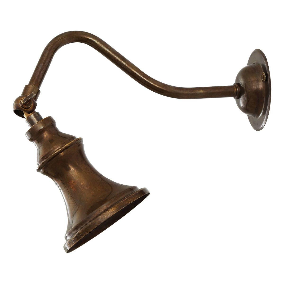 Kent Traditional Solid Brass Adjustable Spotlight in Antique Brass