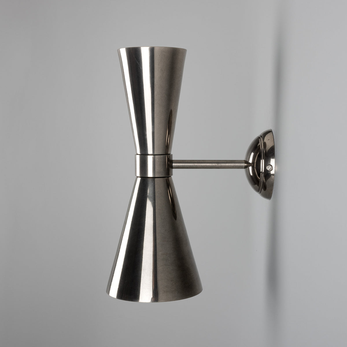 Mullan Amias up and down wall light in antique silver finish