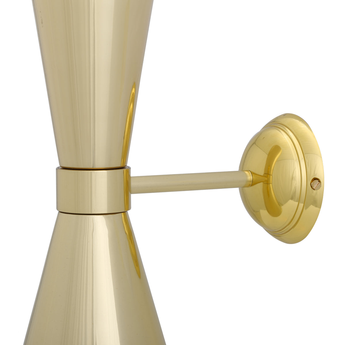 Amias Up and Down Wall Light in Polished Brass