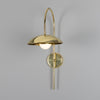 Marrakesh Art Deco Arc Wall Light in Polished Brass