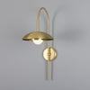 Marrakesh Art Deco Arc Wall Light in Satin Brass