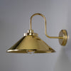 Rio Vintage Brass Swan Neck Wall Light  in Polished Brass