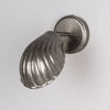 Shell Adjustable Brass Wall Light in Antique Silver