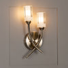 Morgan Double Wall Light in Antique Brass