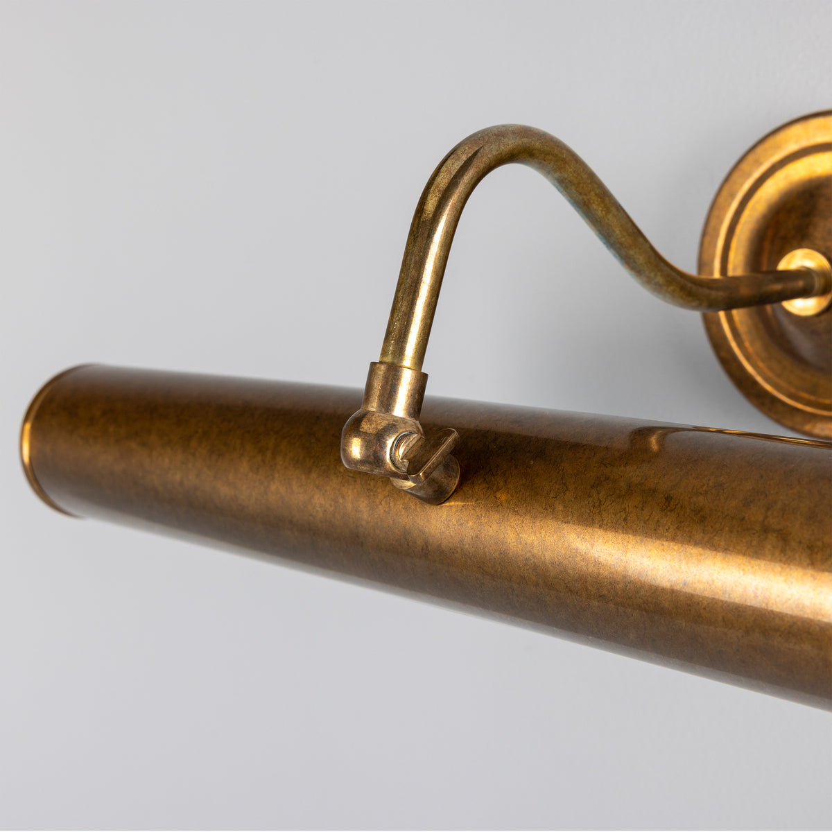 Elle Solid Brass Picture Light in Antique Brass