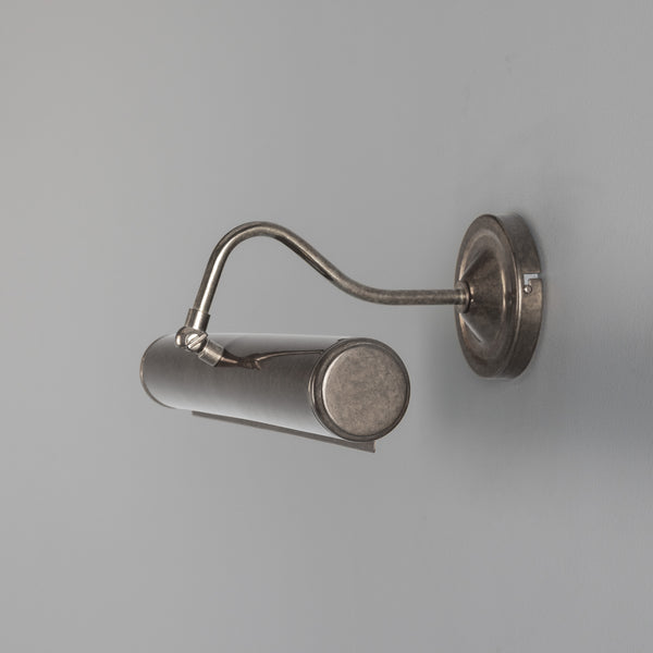 Elle Solid Brass Picture Light in Antique Silver