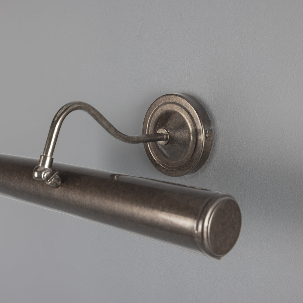 Elle Solid Brass Picture Light in Antique Silver
