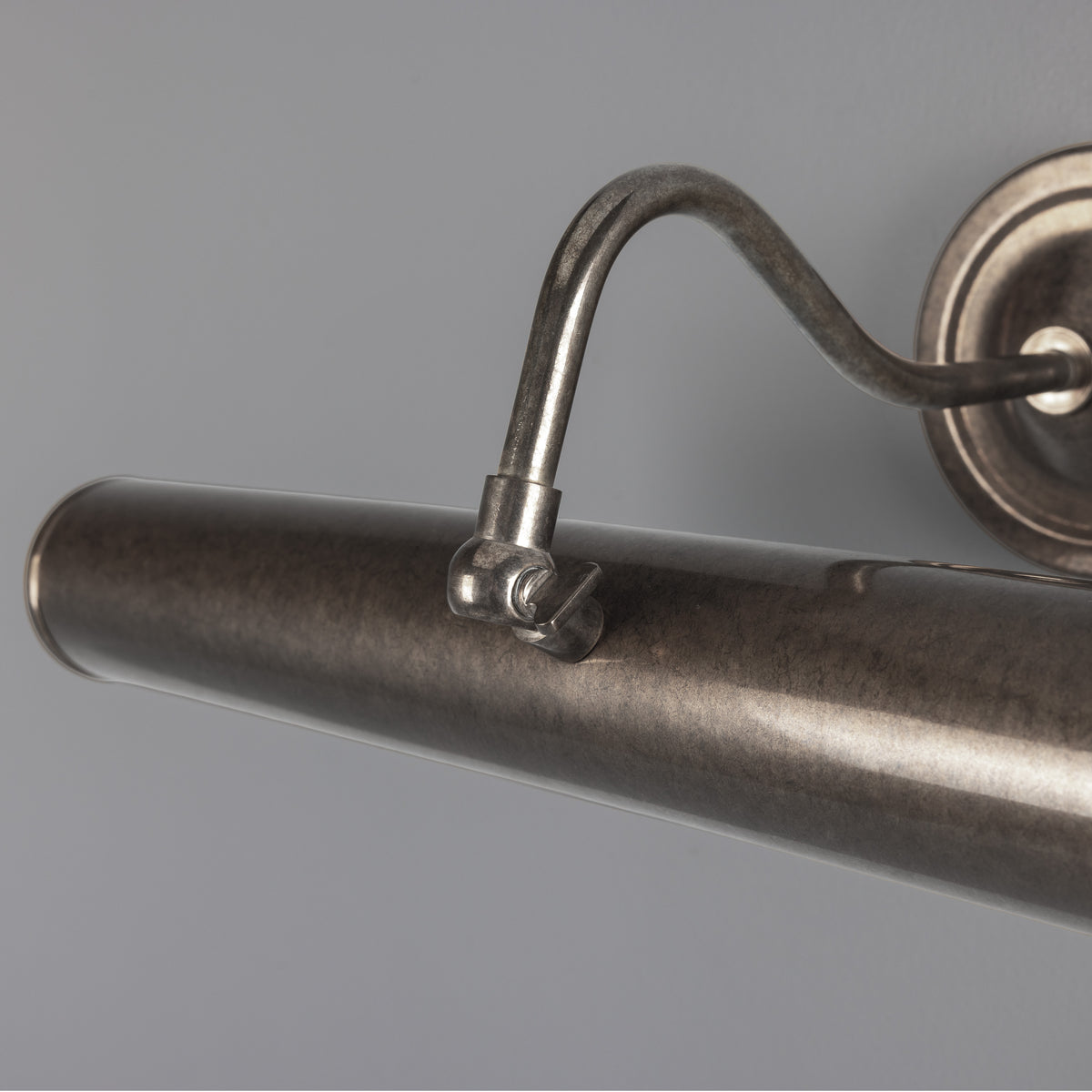 Elle Solid Brass Picture Light in Antique Silver