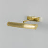 Cambridge Adjustable Reeded 355mm Solid Brass Picture Light in Polished Brass