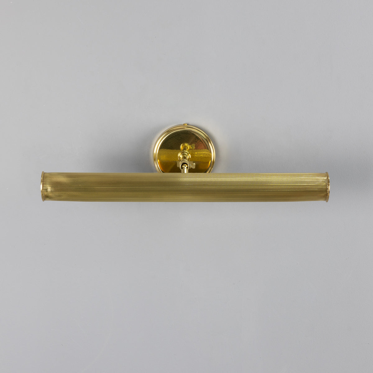 Cambridge Adjustable Reeded 505mm Solid Brass Picture Light in Polished Brass
