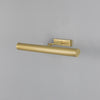 Cambridge Adjustable Reeded 505mm Solid Brass Picture Light in Satin Brass