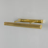 Cambridge Adjustable Reeded 605mm Solid Brass Picture Light in Polished Brass