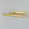 Cambridge Adjustable Reeded 605mm Solid Brass Picture Light in Satin Brass