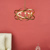 Nitya Five Light Pendant Chandelier in Mottled Copper