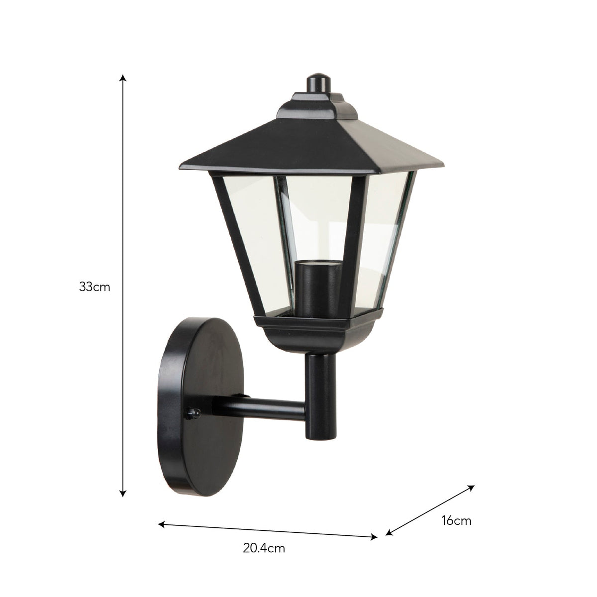 Newland Exterior Wall Light In Carbon