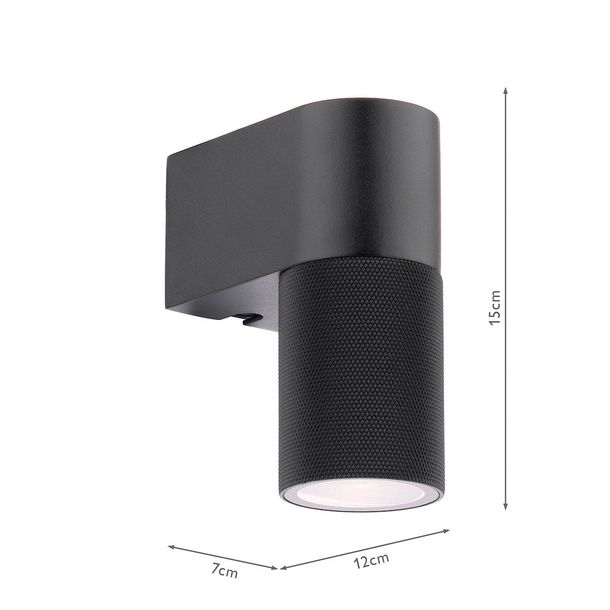 Obi IP54 Single Wall Light In Black
