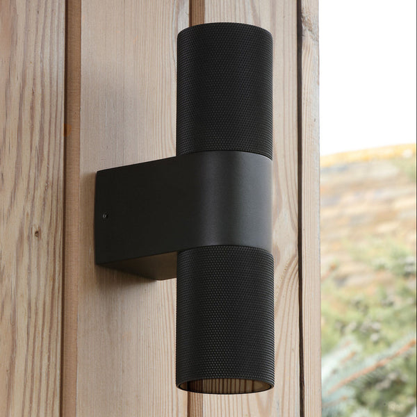 Obi IP54 Up and Down Wall Light In Black