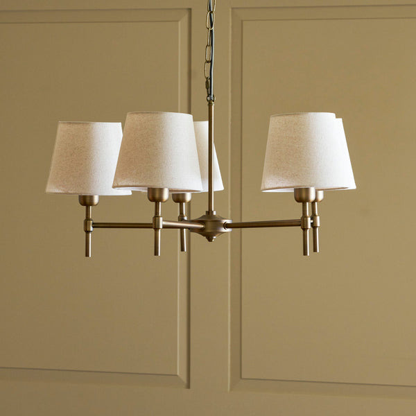 Peartree 5 Light Pendant in Antique Bronze