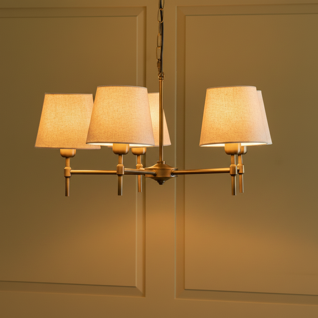 Peartree 5 Light Pendant in Antique Bronze