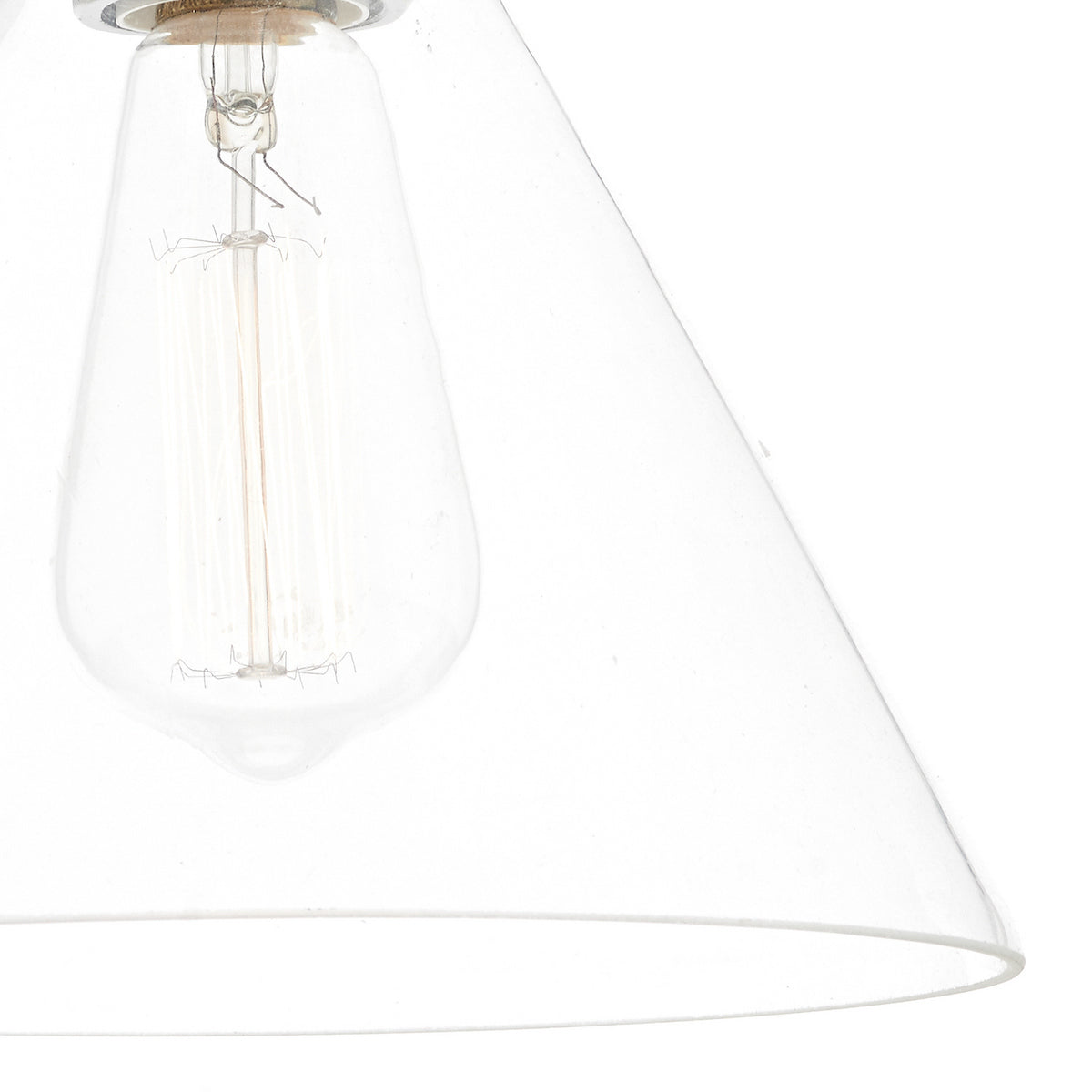 Ray Wall Light in Antique Nickel with Clear Glass Shade