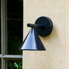 Regent Cone Exterior Wall Down Light in Carbon