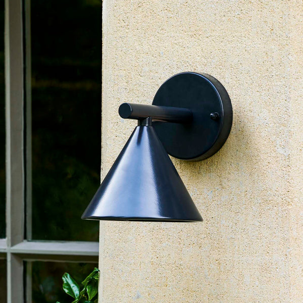 Regent Cone Exterior Wall Down Light in Carbon