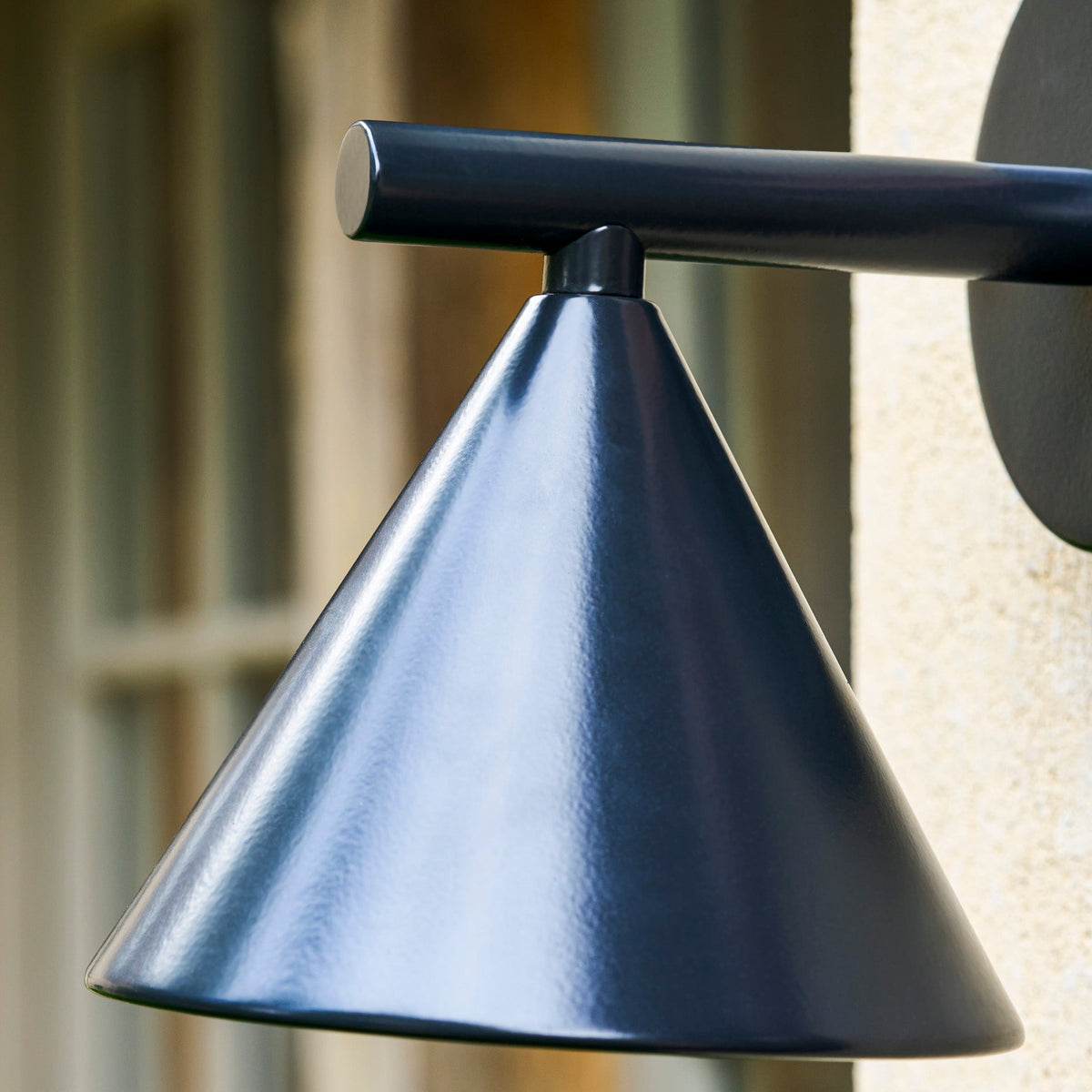 Regent Cone Exterior Wall Down Light in Carbon