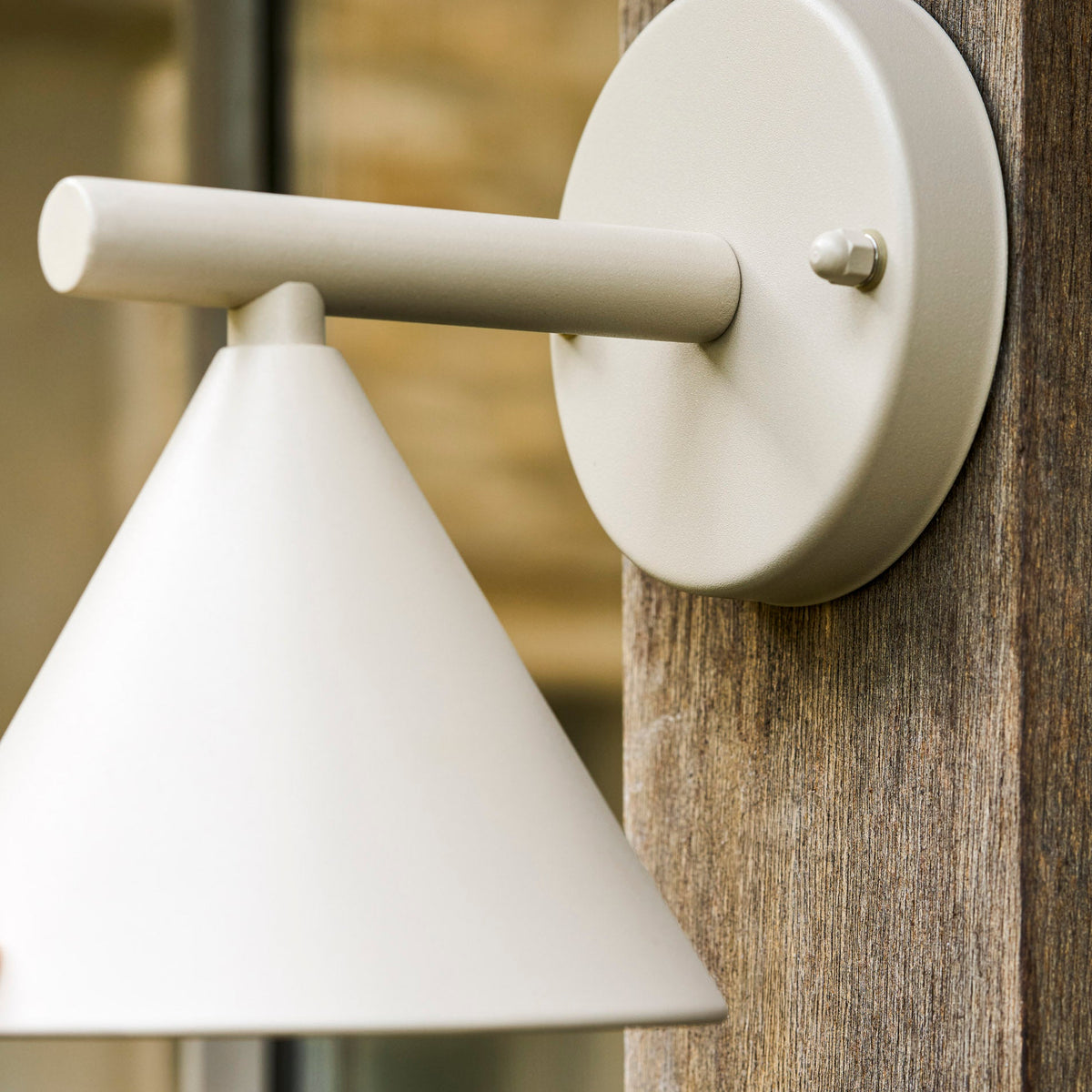 Regent Cone Exterior Wall Down Light in Clay