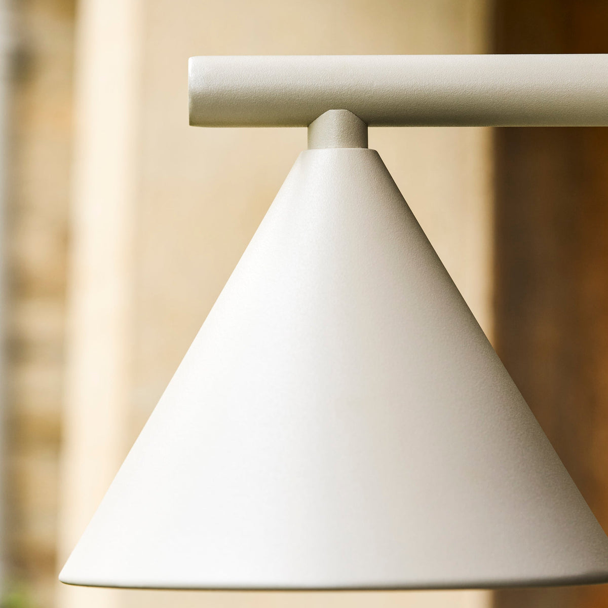 Regent Cone Exterior Wall Down Light in Clay
