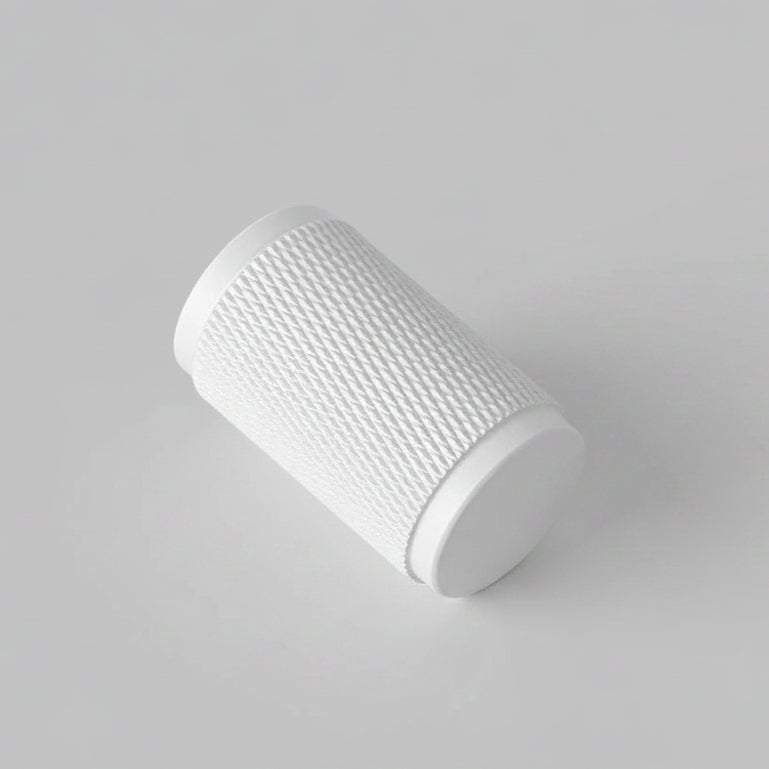 Cross Cut Knurled Dimmer Detail Kit in White