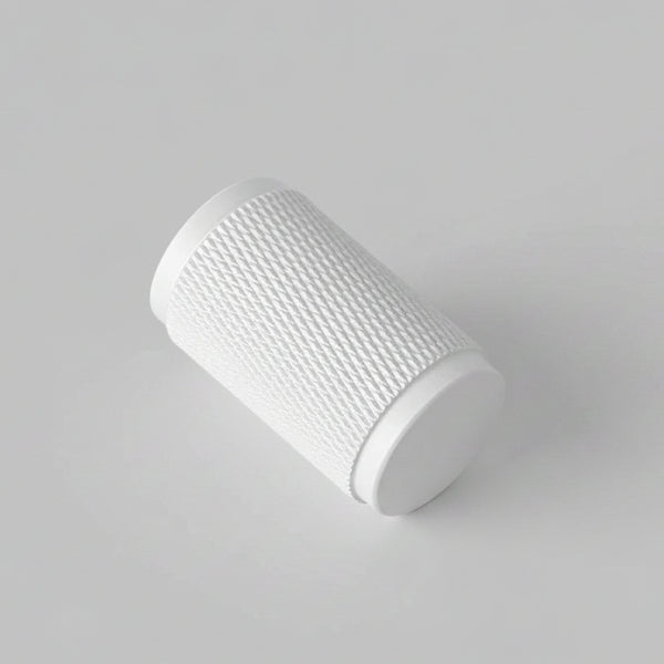 Cross Cut Knurled Dimmer Detail Kit in White