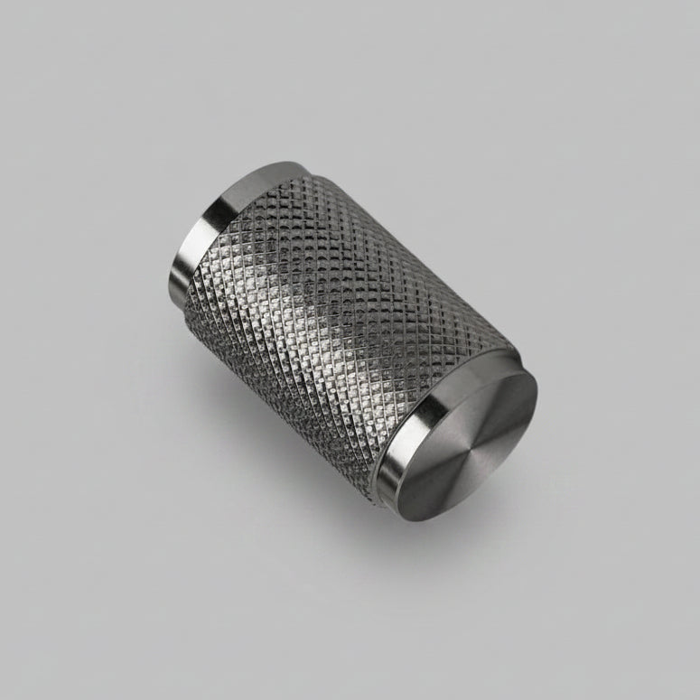 Cross Cut Knurled Dimmer Detail Kit in Steel