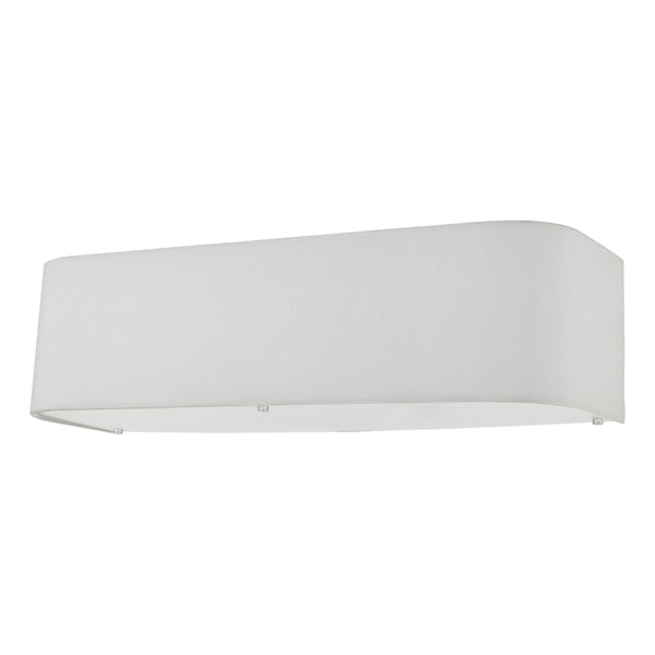 Ronda Wall Light with White Faux Silk Shade