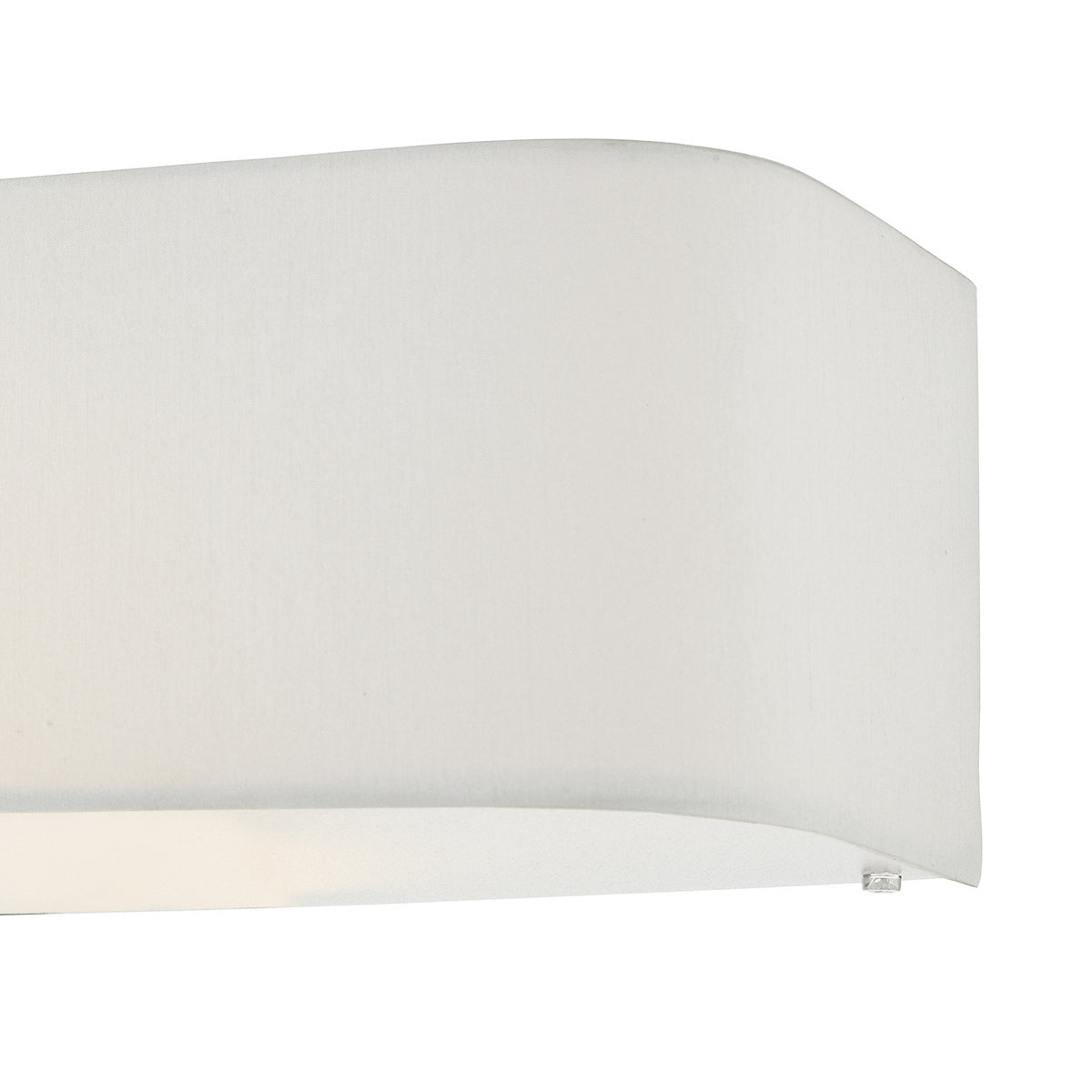 Ronda Wall Light with White Faux Silk Shade