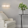 Ronda Wall Light with White Faux Silk Shade