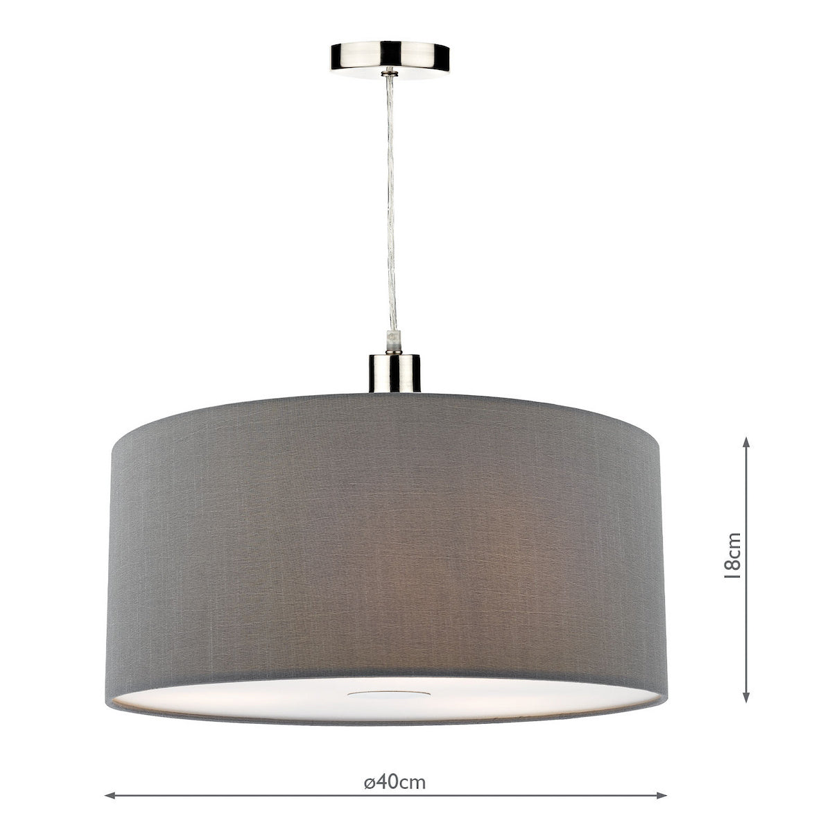 Ronda Small Pendant Shade in Slate Grey