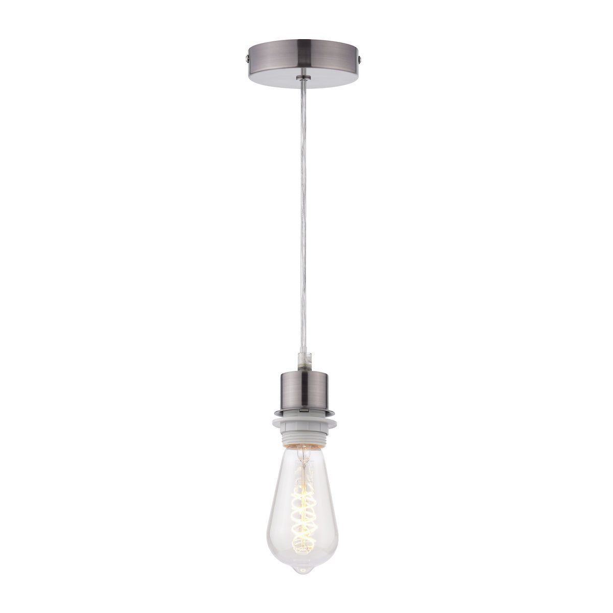 Suspension Kit in Antique Chrome with Clear Cable