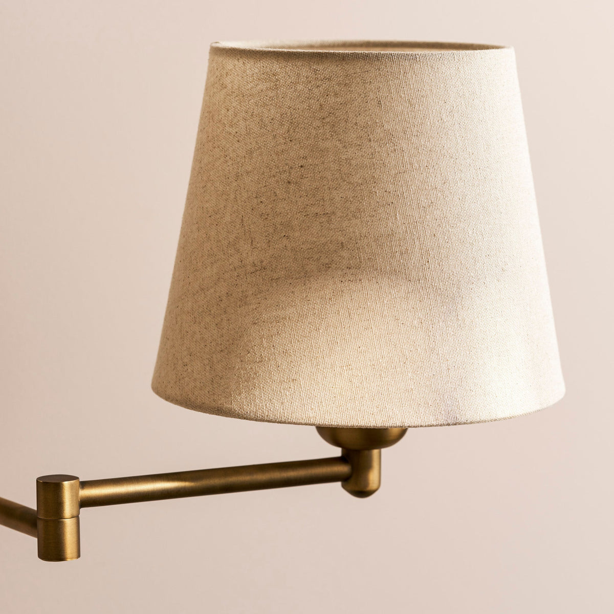 Peartree Single Swing Arm Switched Wall Light in Antique Bronze