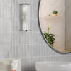 Tobiah IP44 Bathroom Wall Light in Polished Chrome with Clear Glass Rods