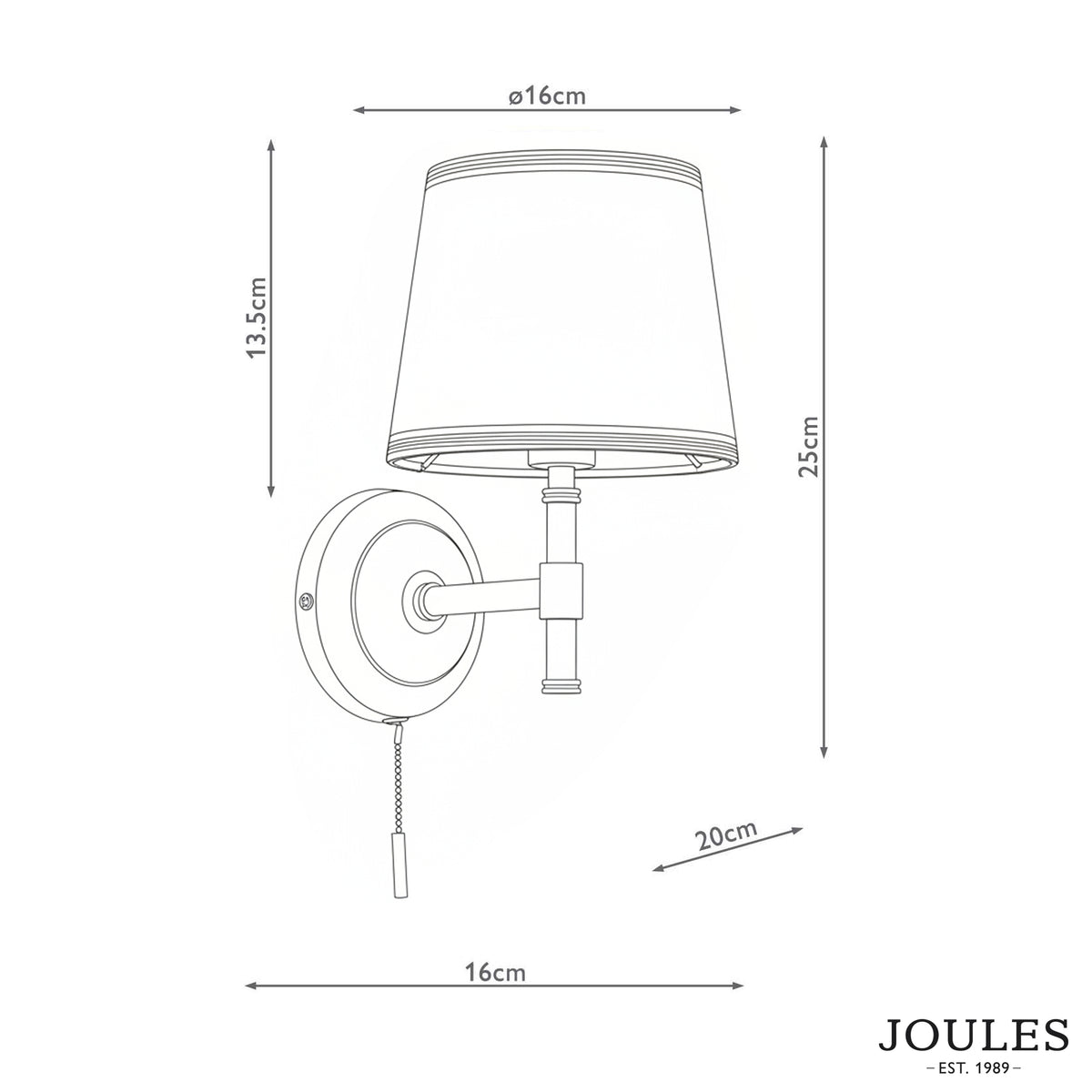 Upton Switched Wall Light in Matt Antique Brass & Matt Green with Tapered Linen Shade