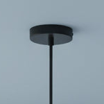 Vignette Six Light Pendant In Matt Black with Smoked Dimpled Glass Shades