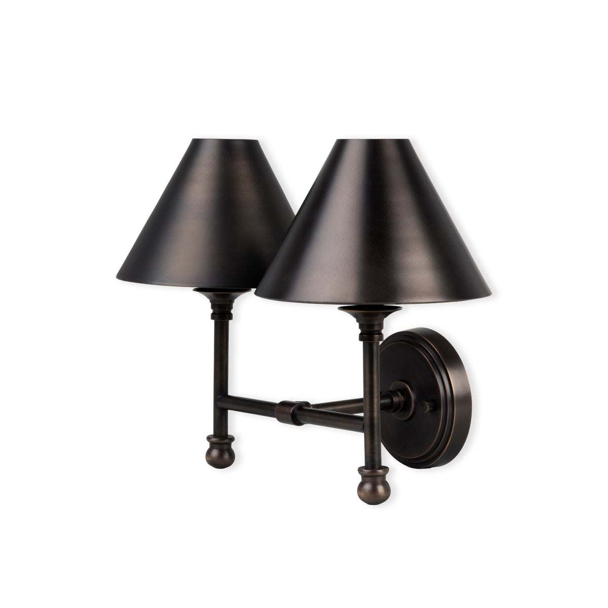 Kelmscot Twin Antique Bronze Light