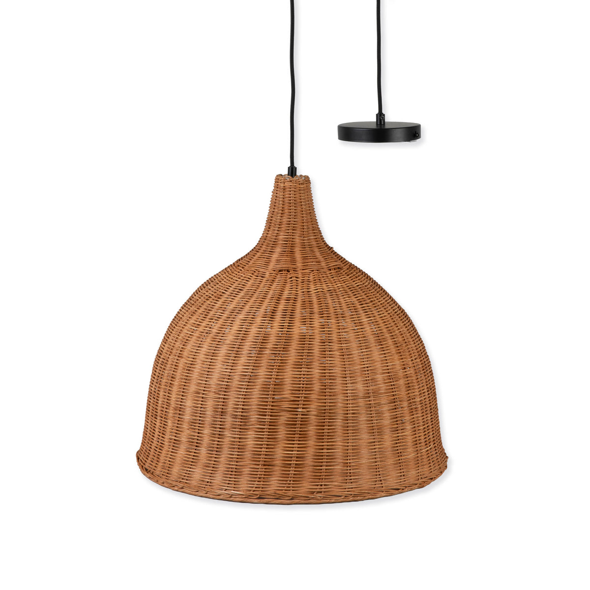 Mouldon Large Pendant in Rattan