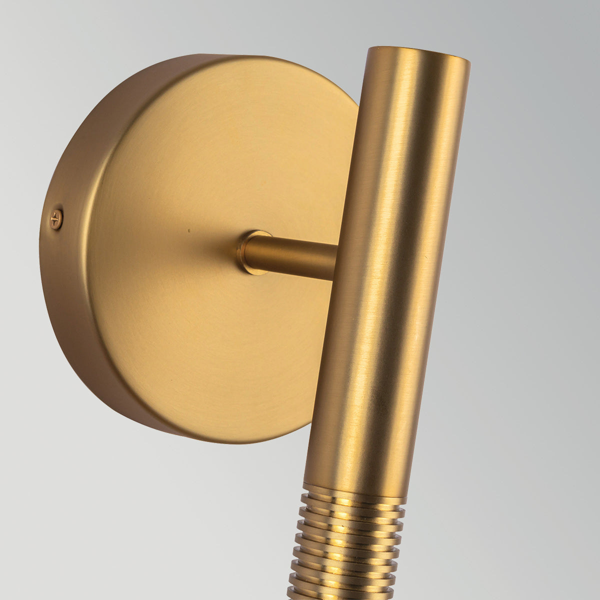 Arden Single Arm LED Wall Sconce in Brushed Gold and Opal Glass