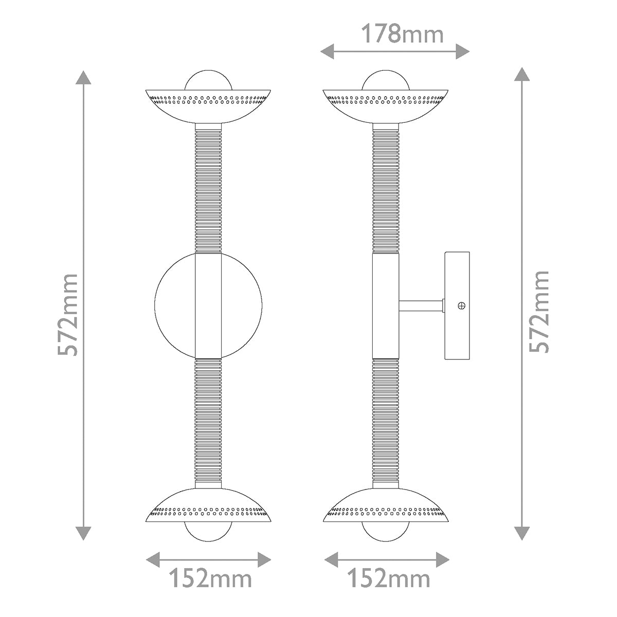 Arden Twin Arm LED Wall Sconce in Brushed Gold and Opal Glass
