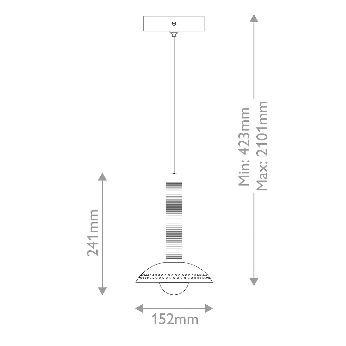 Arden Single Drop LED Pendant in Brushed Gold and Opal Glass