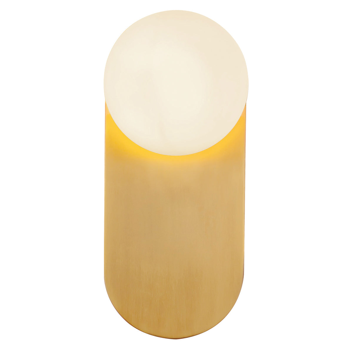 Ariel Wall Light in Brushed Gold with Opal Glass Diffuser