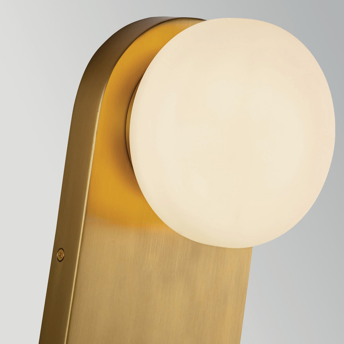 Ariel Wall Light in Brushed Gold with Opal Glass Diffuser